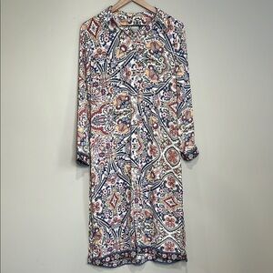 Chicos Long Paisley Cardigan Women’s 0 (us 4/6)